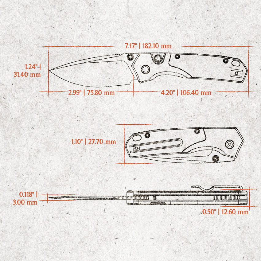 Navaja Vosteed Psyop 299 Top Linerlock A2228 - Image 4
