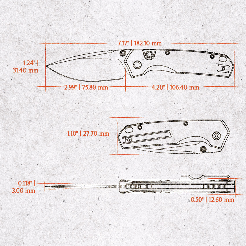 Navaja Vosteed Psyop 299 Top Linerlock A2229 - Image 4