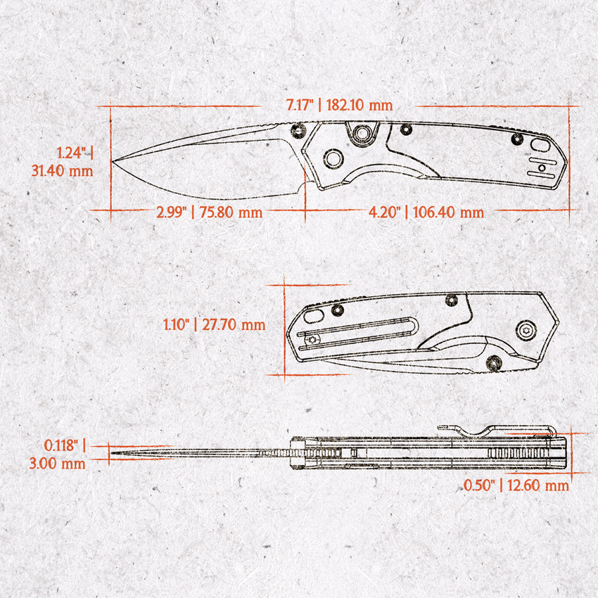 Navaja Vosteed Psyop 299 Top Linerlock A2232 - Image 4
