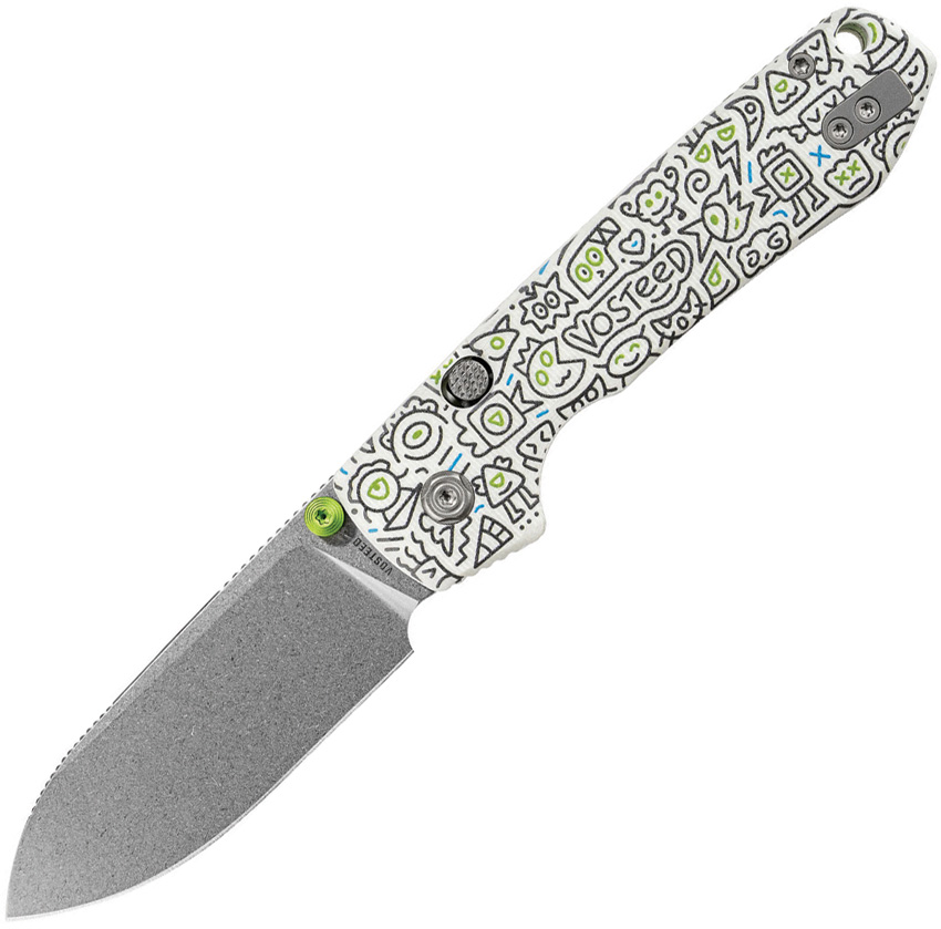 Navaja Vosteed Raccoon Top Linerlock Doodle A2933