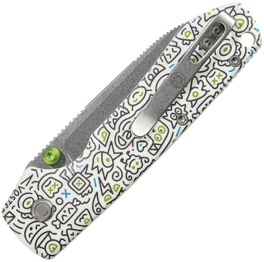 Navaja Vosteed Raccoon Top Linerlock Doodle A2933 - Image 2
