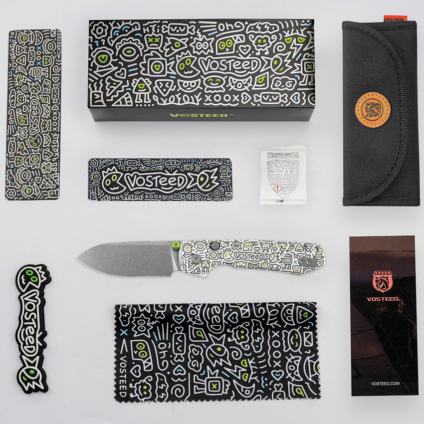 Navaja Vosteed Raccoon Top Linerlock Doodle A2933 - Image 4