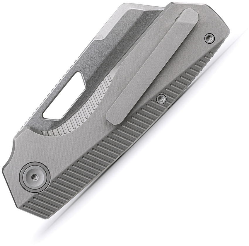 Navaja Vosteed Nip-L Top Linerlock Ti Gray A4201 - Image 2