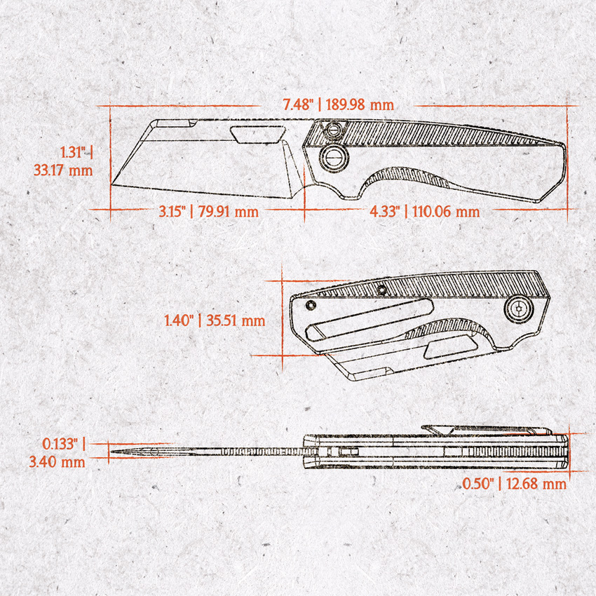 Navaja Vosteed Nip-L Top Linerlock Ti Gray A4201 - Image 4