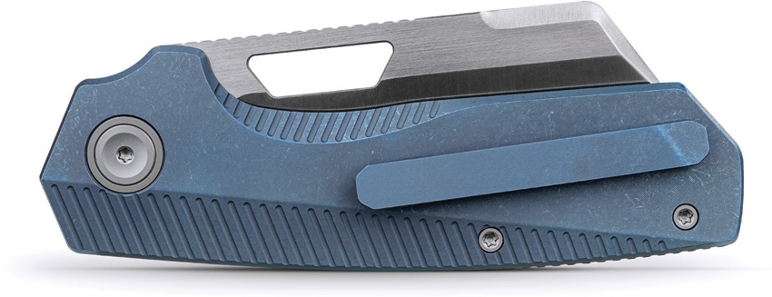 Navaja Vosteed Nip-L Top Linerlock Ti Blue A4202 - Image 2