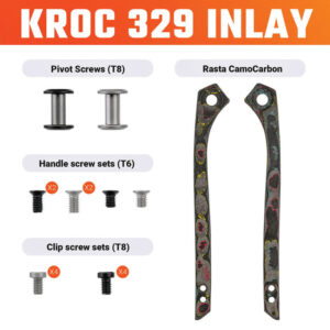 Navaja Vosteed Kroc 329 Inlay Rasta Camo W0203