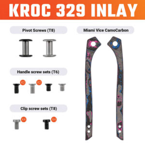 Navaja Vosteed Kroc 329 Inlay Miami Vice W0205